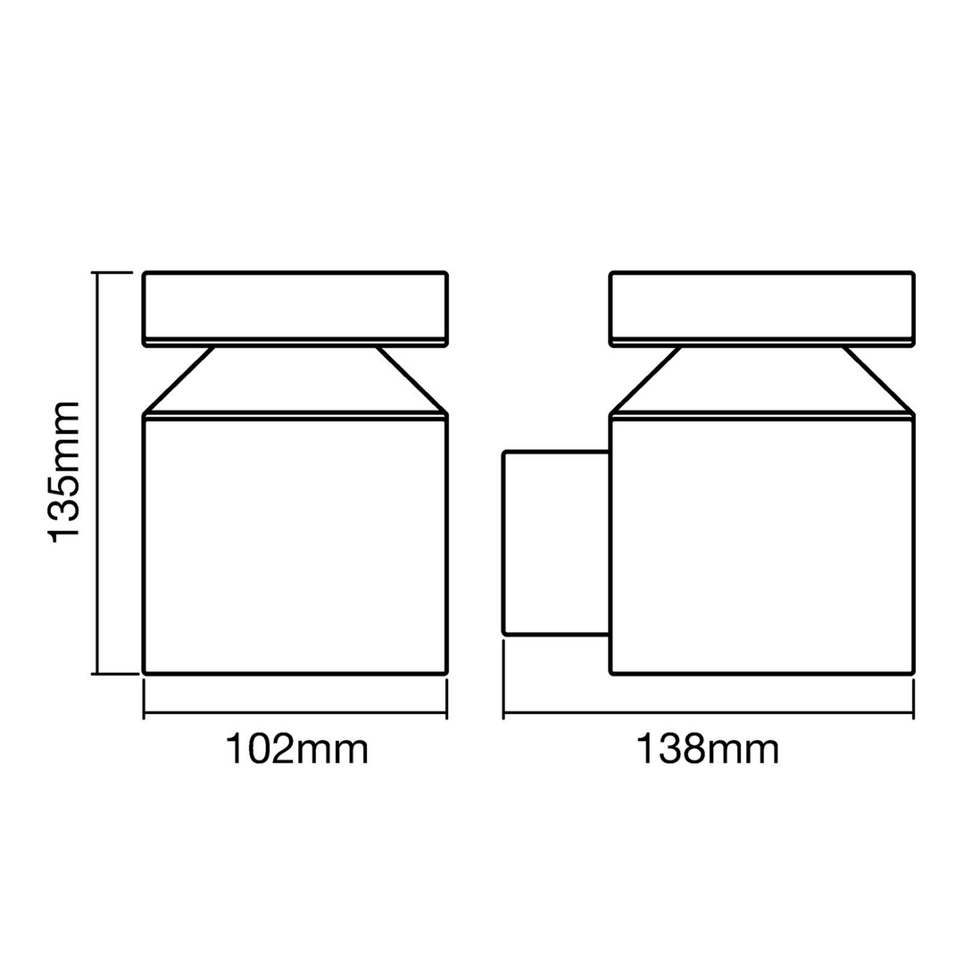 Ledvance Außenwandleuchte Leuchte Lampe Edelstahl Led 6 W Warmweiß Ip44 Outdoor B-Ware - 4058075205338