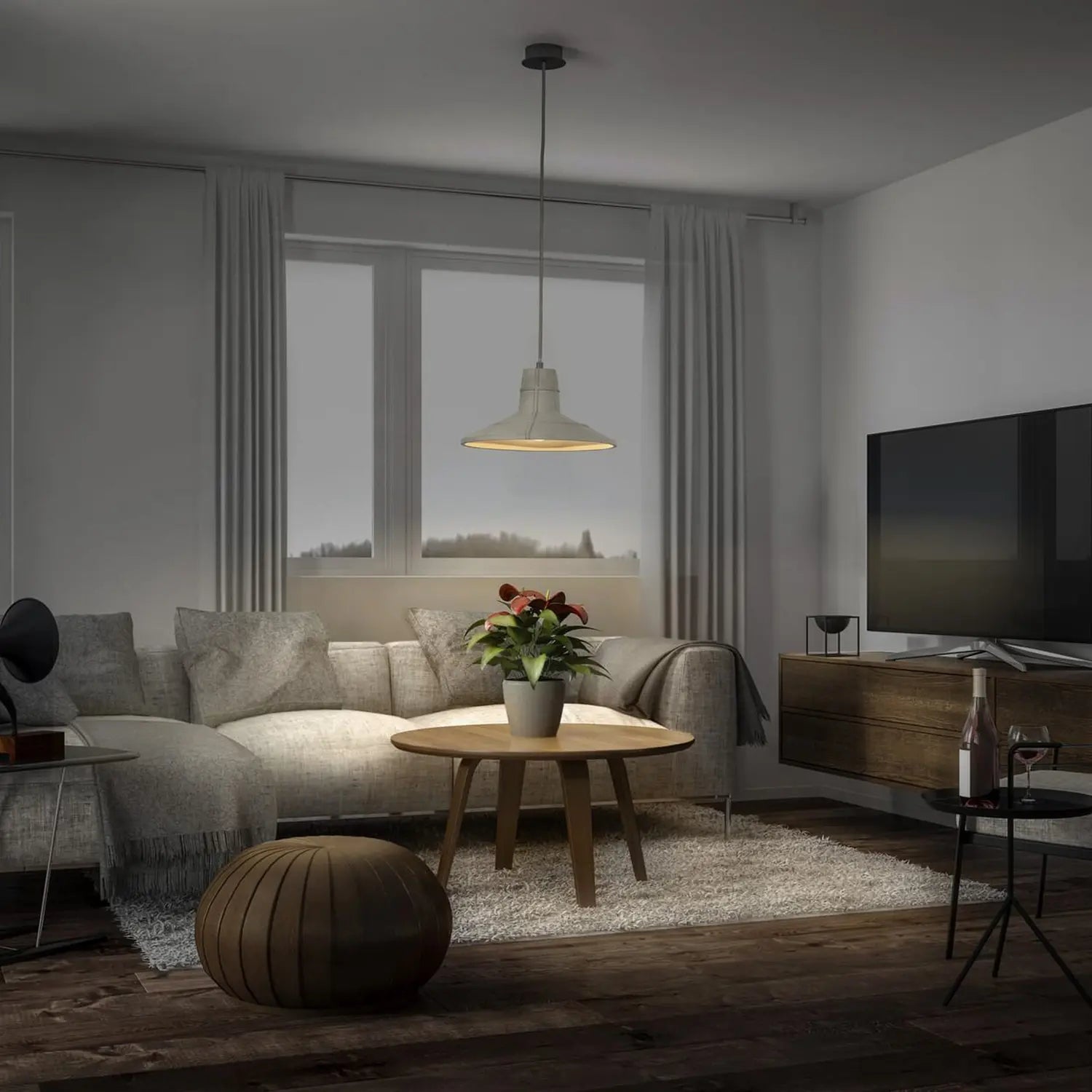 B-Ware Ledvance Hängeleuchte Pendelleuchte Beton Sala Grau Esstisch Küche Esszimmer - 4058075838284