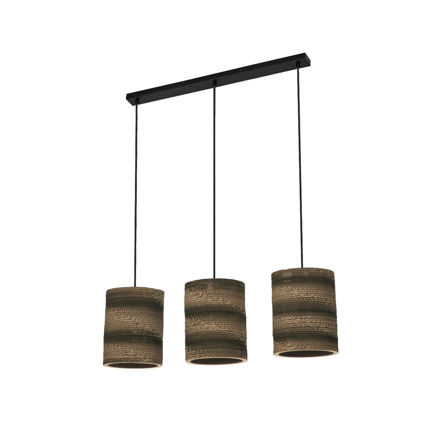 B-Ware Ledvance Hängeleuchte Pendelleuchte Cylinder Wellpappe Braun E27 Led 3 Flammig - 4058075837263