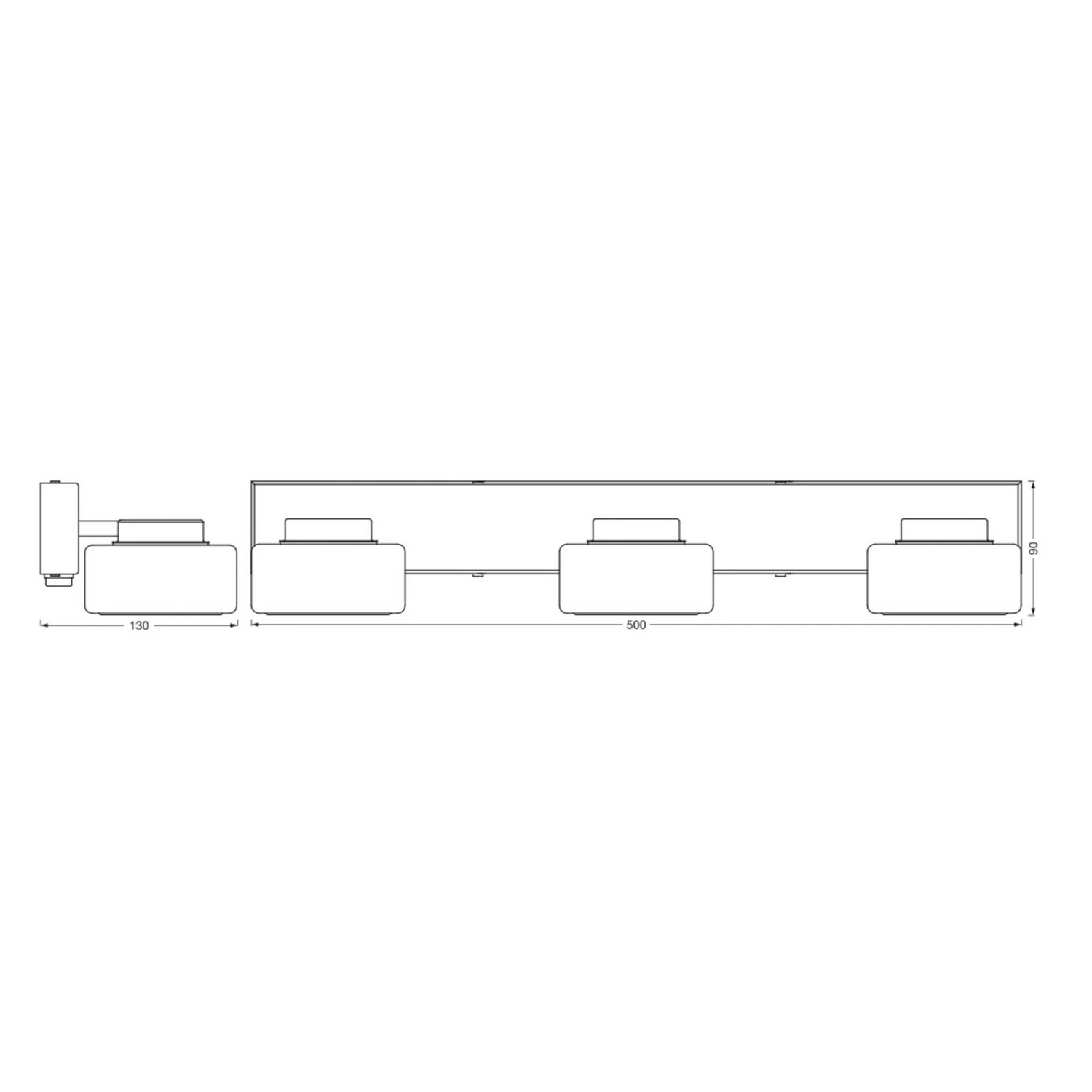 Ledvance Led Wandleuchte Leuchte Orbis Flame Chrom Ip44 3fl Ip Badwandleuchte B-Ware - 4099854276231