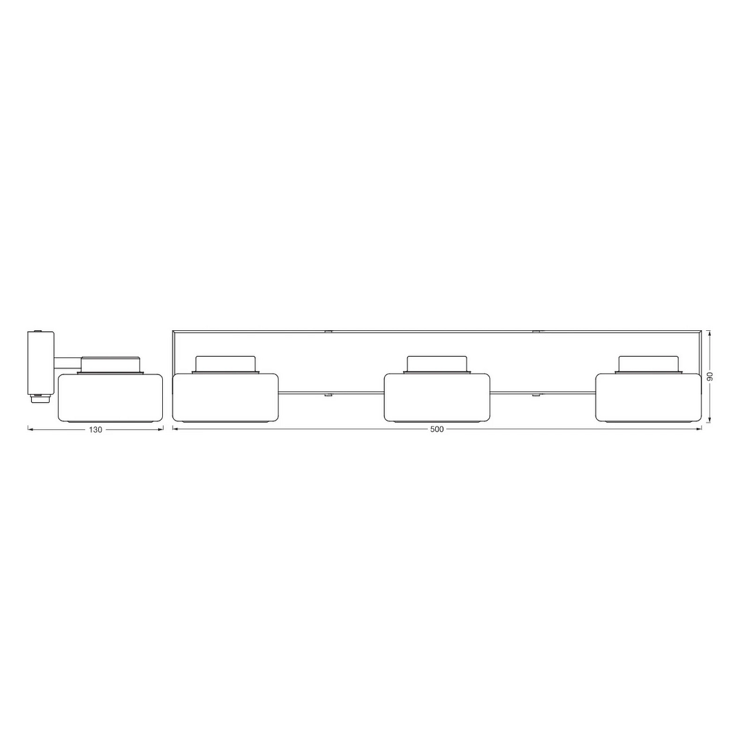 Ledvance Led Wandleuchte Leuchte Orbis Flame Chrom Ip44 3fl Ip Badwandleuchte B-Ware - 4099854276231