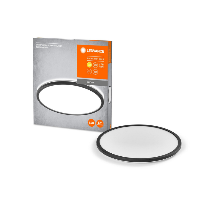 Ledvance Orbis Deckenleuchte Lampe Led Schwarz ø 40 Cm Kunststoff Dimmbar 22 W B-Ware - 4058075752887
