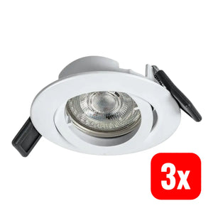 B-Ware Ledvance Einbauleuchte Gu10 Deckenstrahler Recess Twistlock Led Weiß 3 Stück