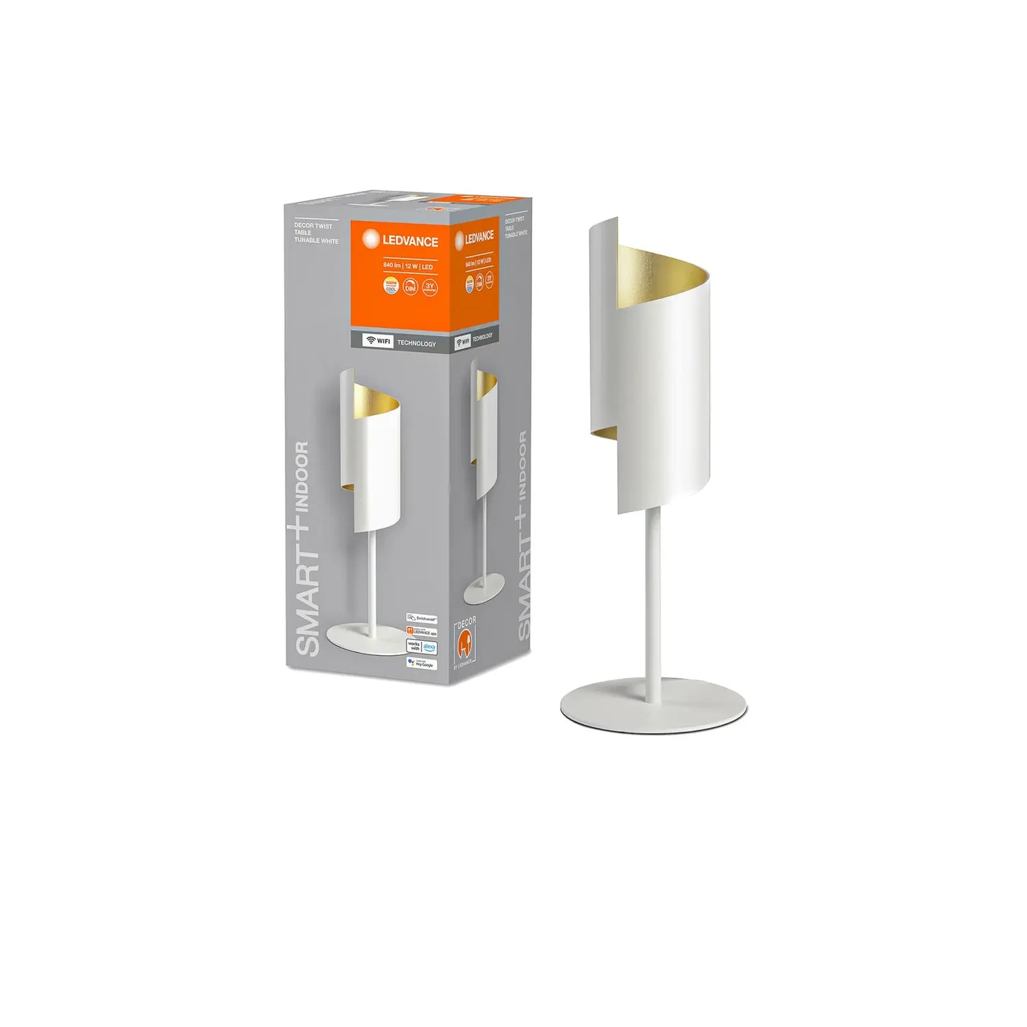 B-Ware Ledvance Tischleuchte Tischlampe Smart+ Wi Fi Decor Twist Weiß Stahl Wlan App Led - 4058075757561