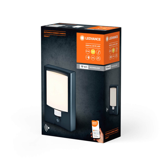 Ledvance Smart+ Wi Fi Eingangszahl Kamera Haustür Kamera Wlan Wetterfest      B-Ware - 4058075763524