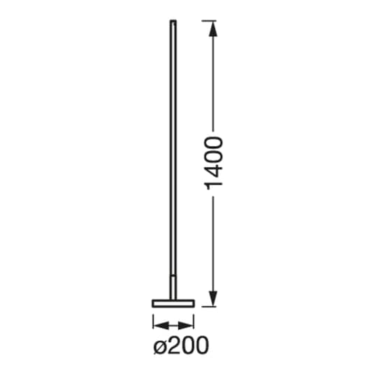 B-Ware Ledvance Smart+ Wi Fi Floor Round Stehlampe Stehleuchte Standleuchte 14 W Schwarz - 4058075765191