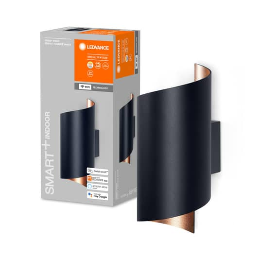 Ledvance Smart+ Wandleuchte Wi Fi Orbis Wall Twist Schwarz Wandleuchte Leuchte 12 B-Ware - 4058075574090
