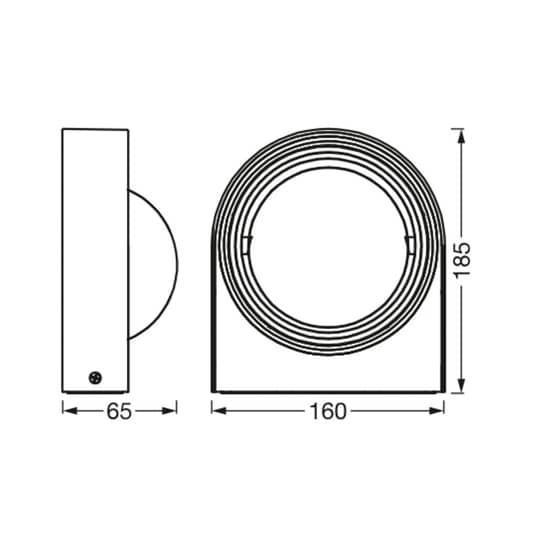 Ledvance Smart+ Wi Fi Swing Round Außenwandleuchte Schwarz Wandleuchte Leuchte B-Ware - 4058075763807