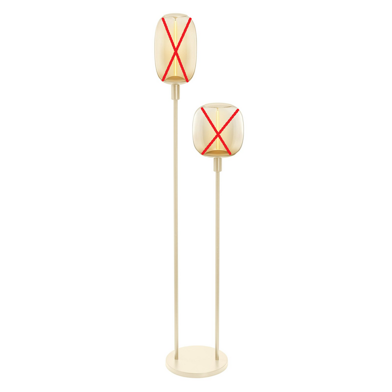 Ledvance Stehlampe Leuchte Beleuchtung 2 Flammig Höhe 146cm Beige B-Ware - 4058075833098