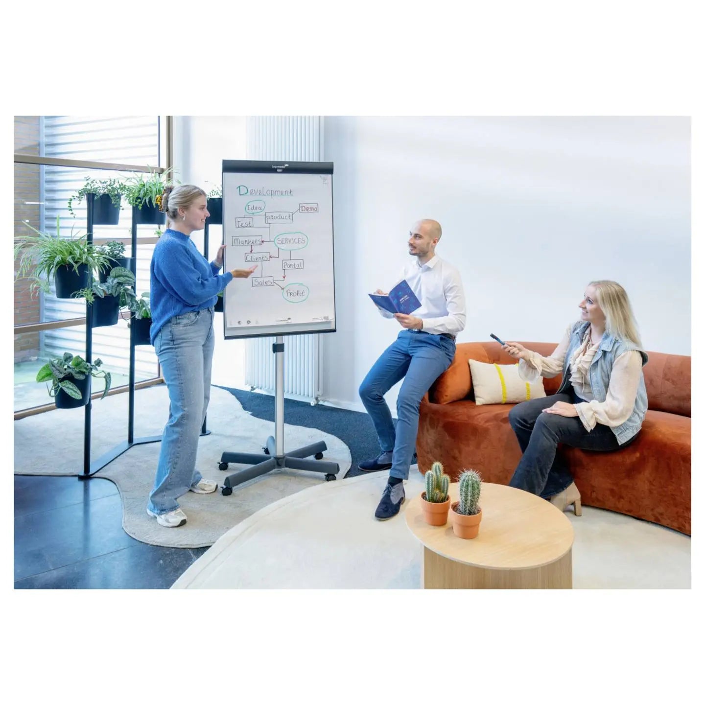 B-Ware Flipchart Tafel Legamaster Flipchart Sketch Pro Serie Höhenverstellbar Board - 8713797111072