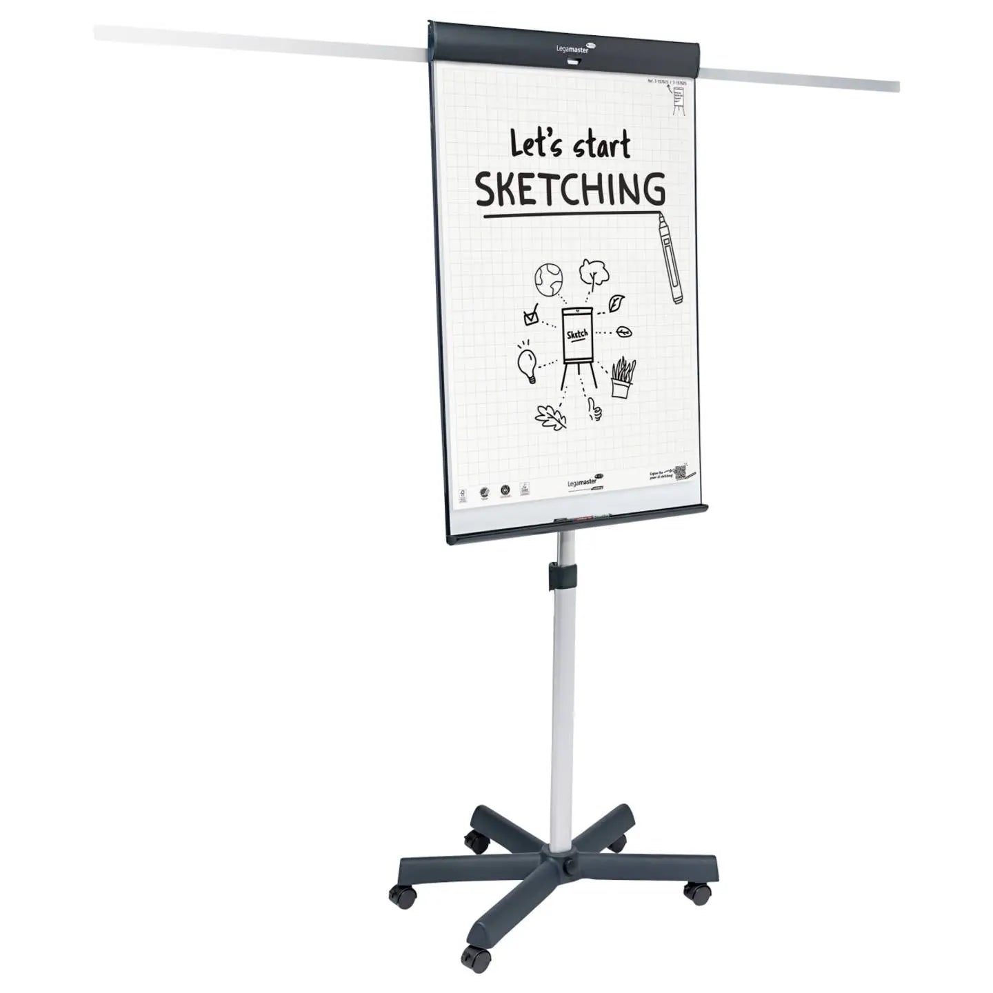 B-Ware Flipchart Tafel Legamaster Flipchart Sketch Pro Serie Höhenverstellbar Board - 8713797111072