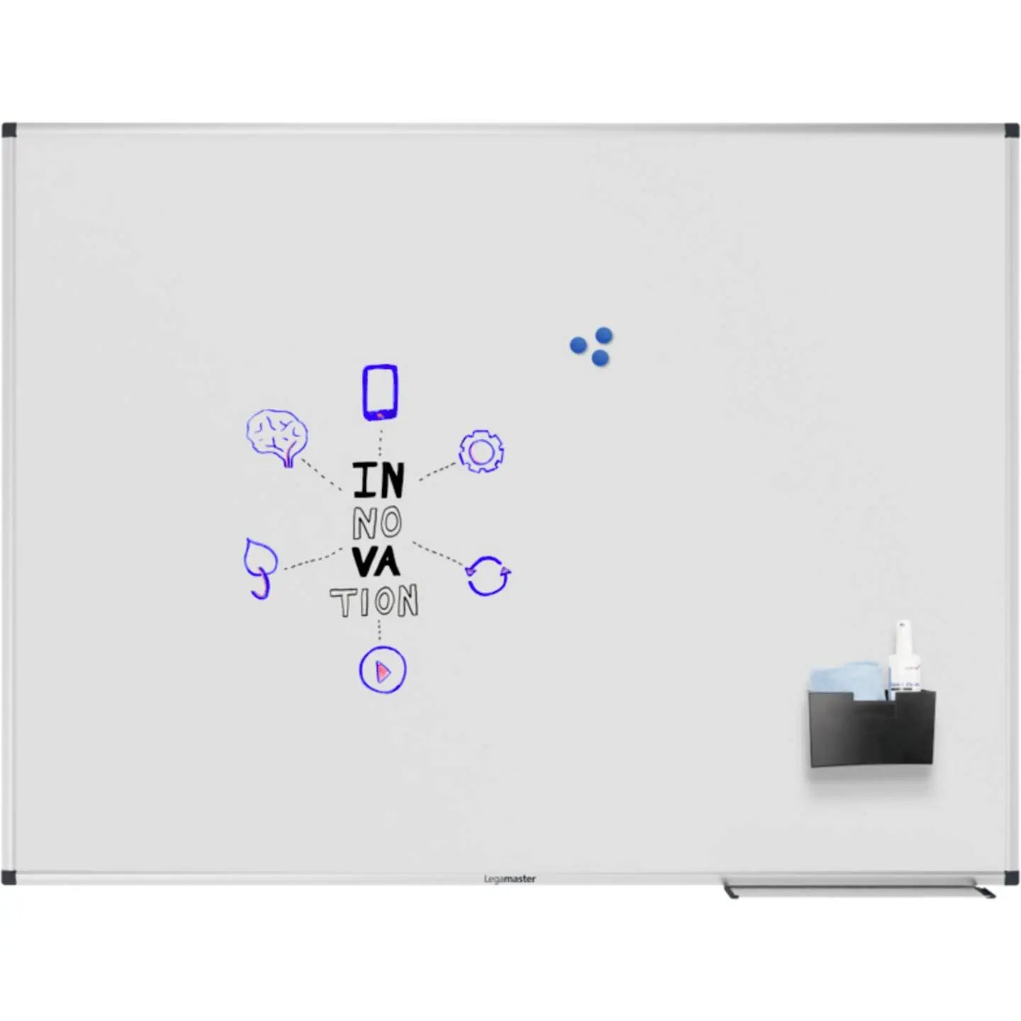 B-Ware Legamaster Whiteboard Tafel Magnettafel Unite Weiß Glatt Ablageschale 120x90 Cm - 8713797105118