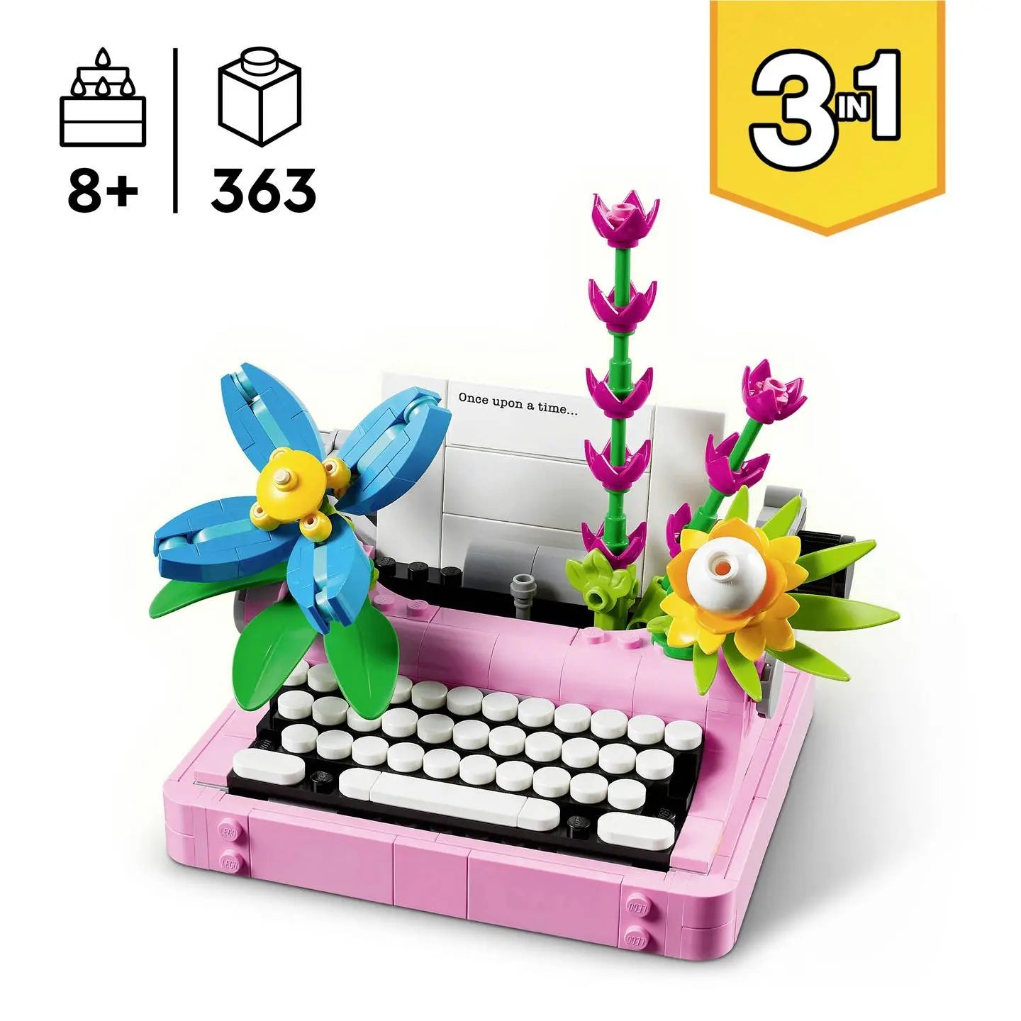 B-Ware Lego 31169 Creator Schreibmaschine Mit Blumen Legoset Set - 5702017822440