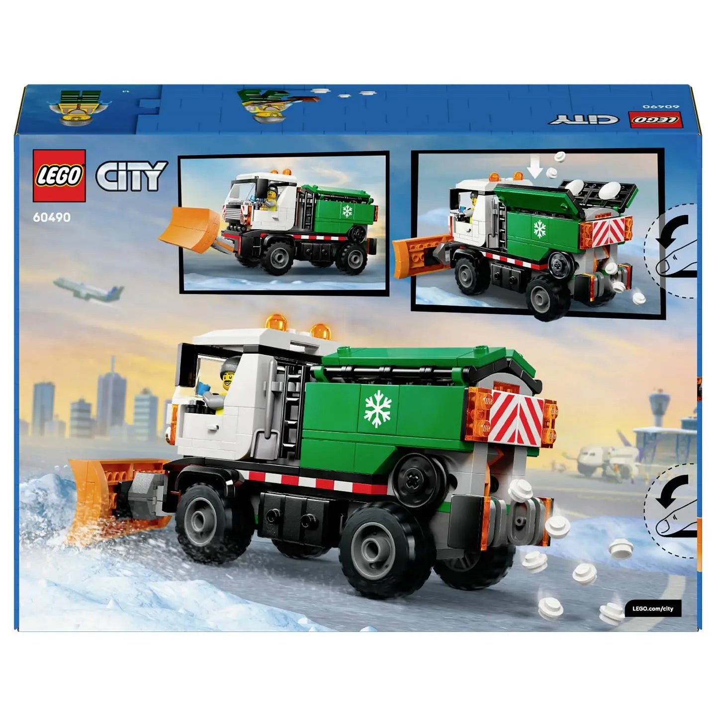 B-Ware Lego City Spielzeugauto Schneepflug Bauset Fahrzeug Minifigur 2 Stück - 5702018056592