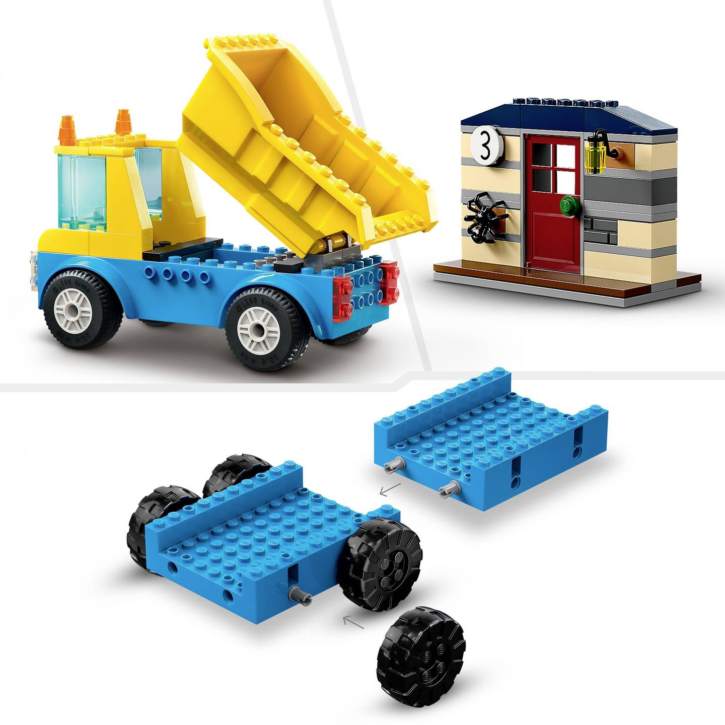 B-Ware Lego City Baufahrzeuge Kran Bauwagen Set Abrissbirne Kinder 60391 Spielzeug - 5702017416465