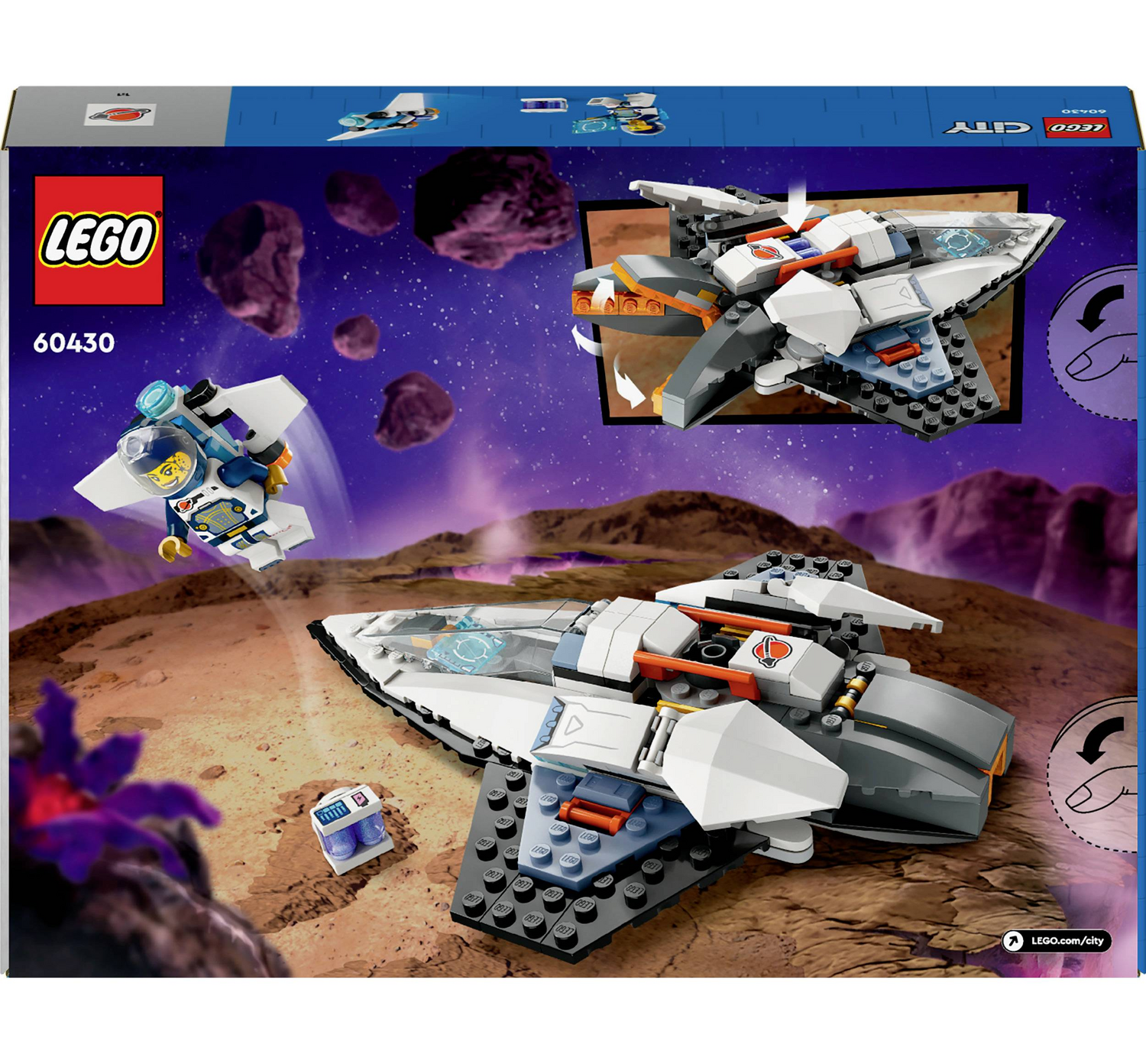 B-Ware Lego City Raumschiff Spielzeug 60430 Raumfahrzeug Astronaut Kinder 2 Stück - 5702017588094