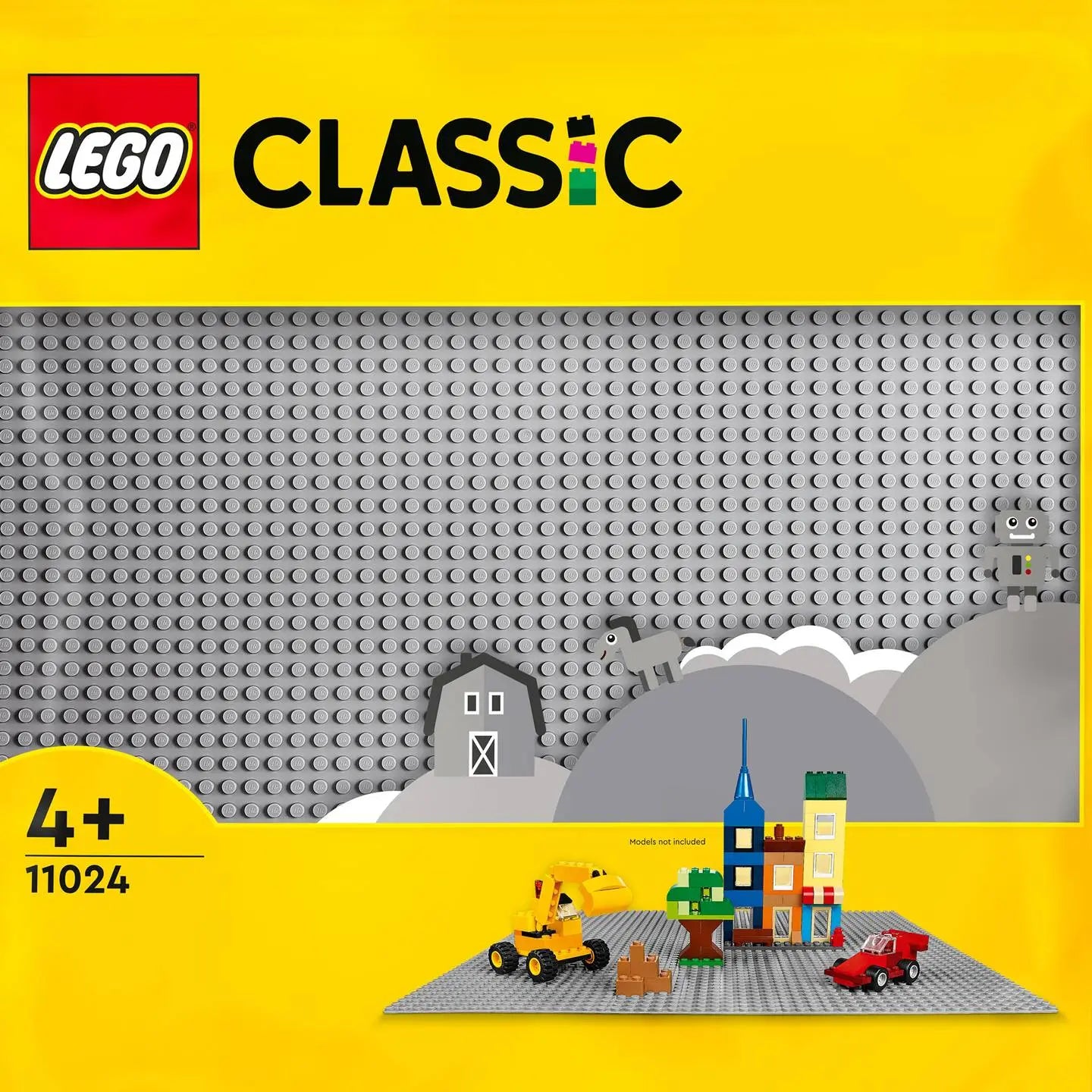 B-Ware Lego Classic 11024 Bauplatte Grundplatte Graue Bauplatte 8 Stück - 5702017185279