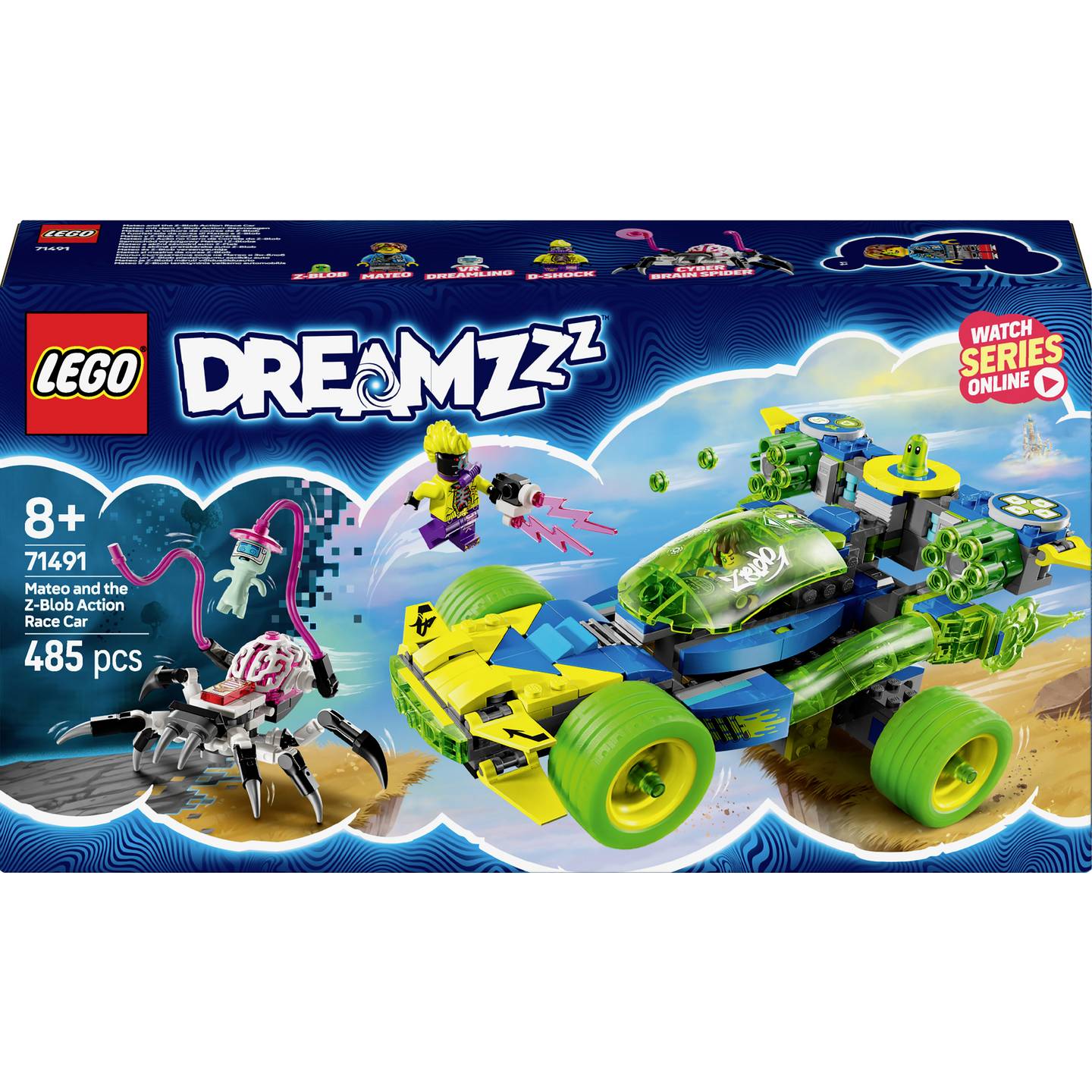 Lego DREAMZZZ Bauset Spielzeugauto Mateo Z-Blob Action-Rennwagen 71491 8 Jahre - 5702017812168