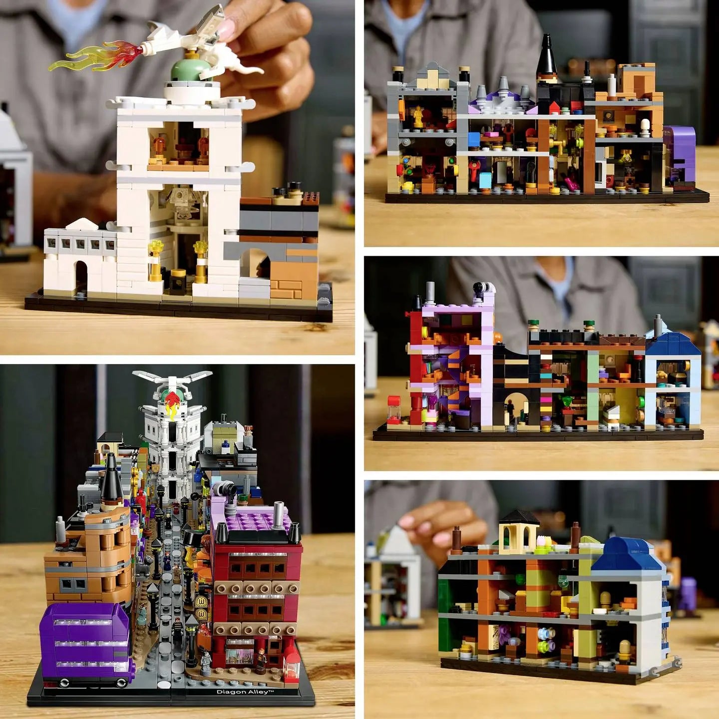 Lego Harry Potter Bausatz Modellbausatz Zauberläden Winkelgasse Figuren 76444