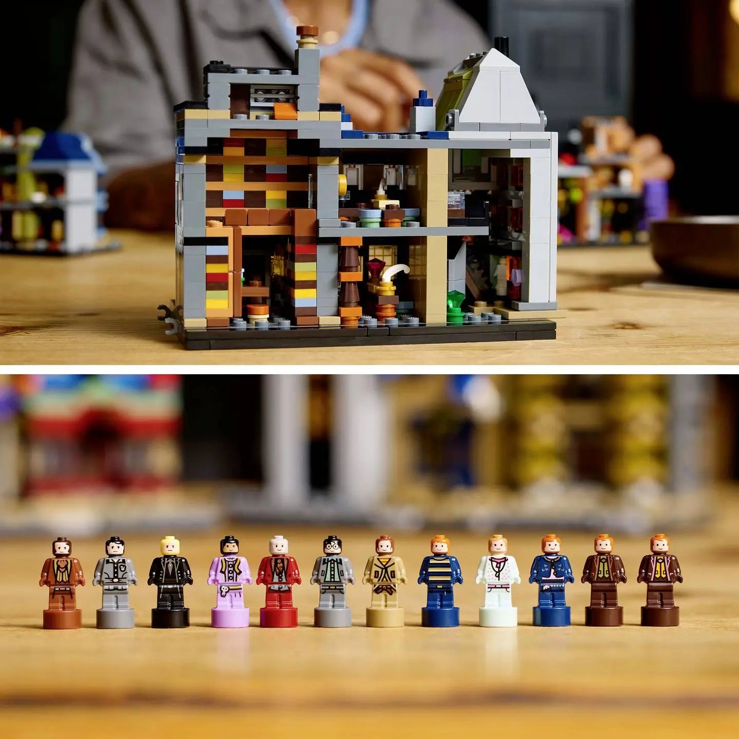 Lego Harry Potter Bausatz Modellbausatz Zauberläden Winkelgasse Figuren 76444