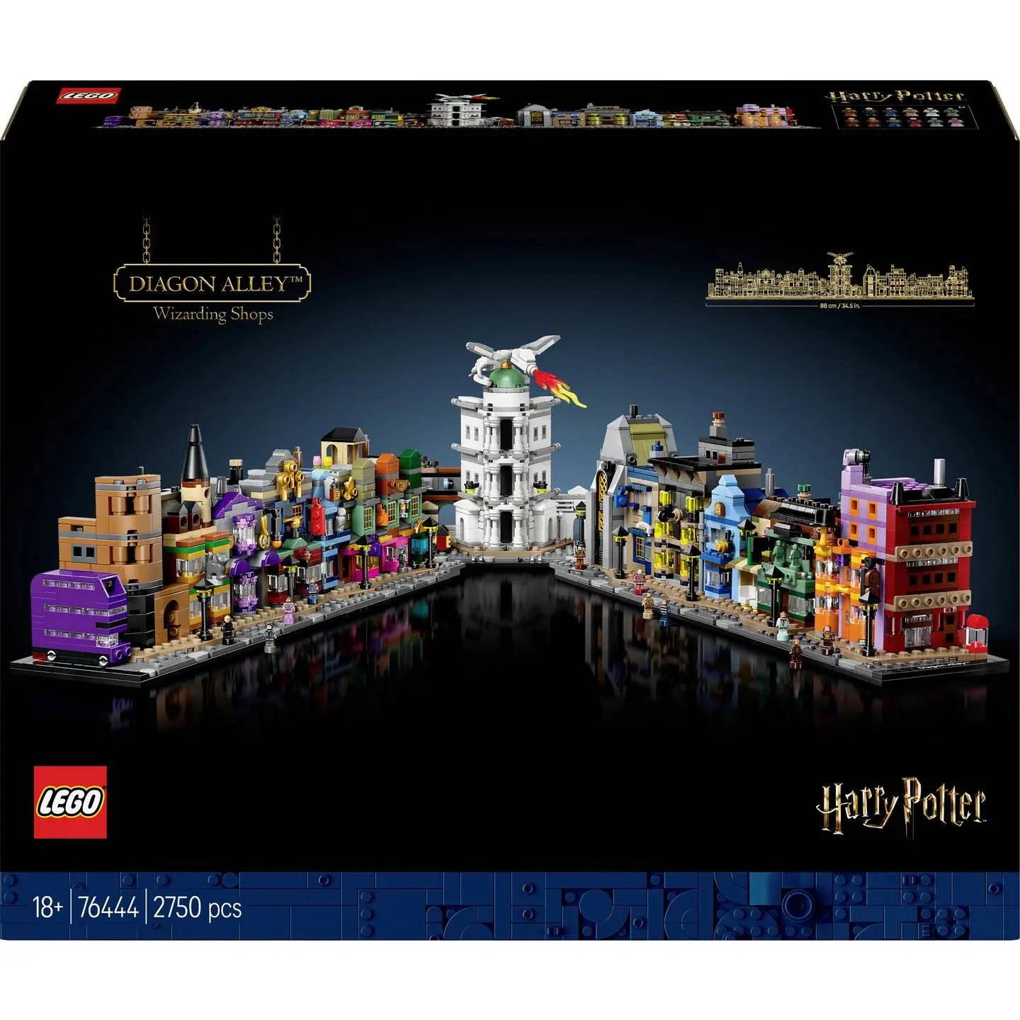 Lego Harry Potter Bausatz Modellbausatz Zauberläden Winkelgasse Figuren 76444