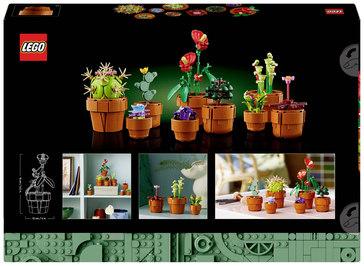 B-Ware Lego Icons Set Pflanzen Blumen Mini Baukasten Tropische Blumentopf Dekoration - 5702017567570