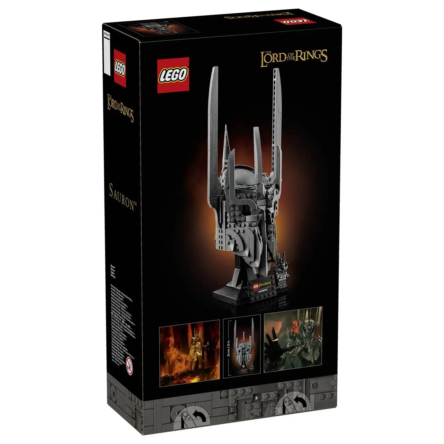 B-Ware Lego Icons Helm Maske Sauron Herr Der Ringe Modellbauset Ständer Minifigur 11373 - 5702018063576
