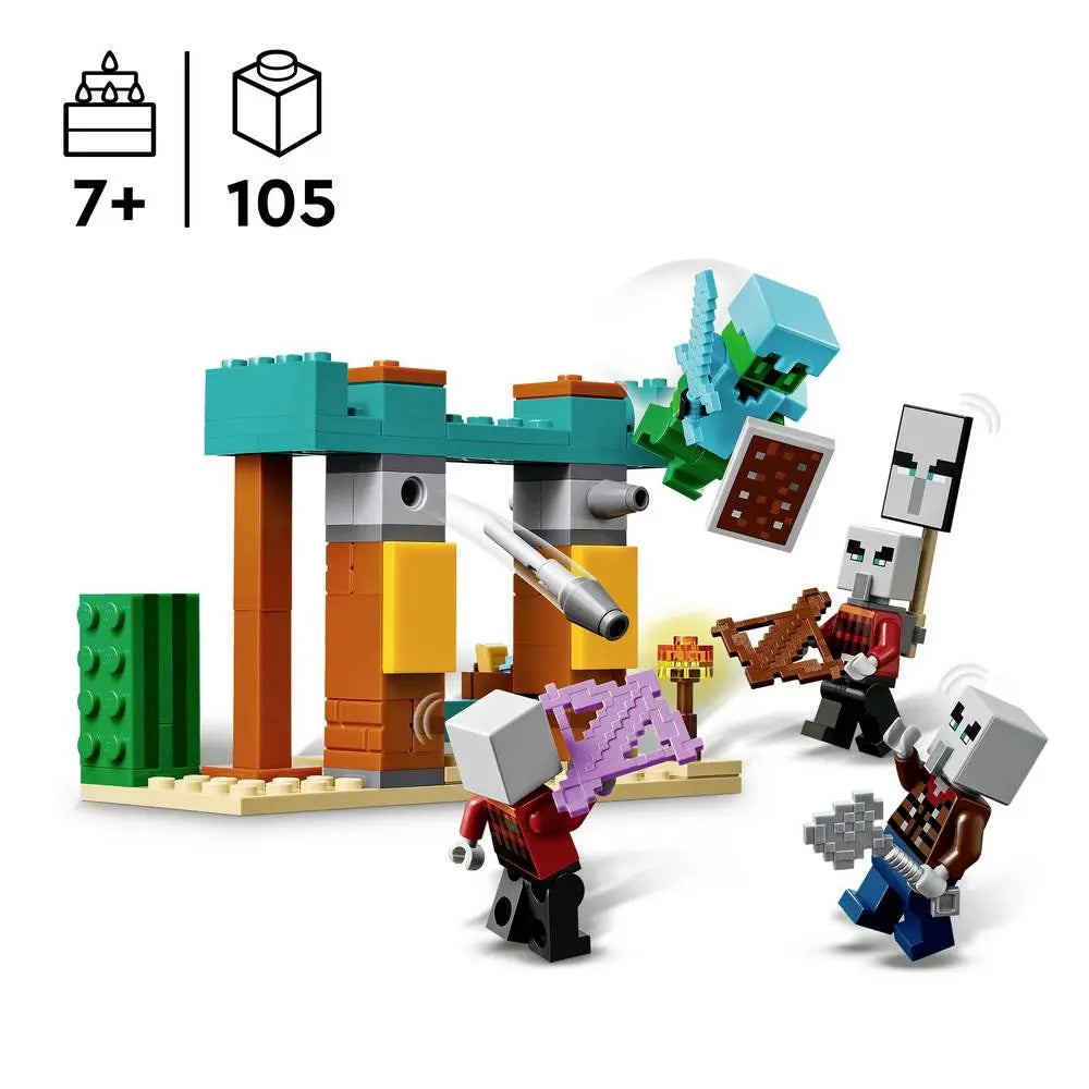 B-Ware Lego 21267 Minecraft Die Illager Wüstenpatrouille Set Bauset Spielfigur 4 Sets - 5702017815411