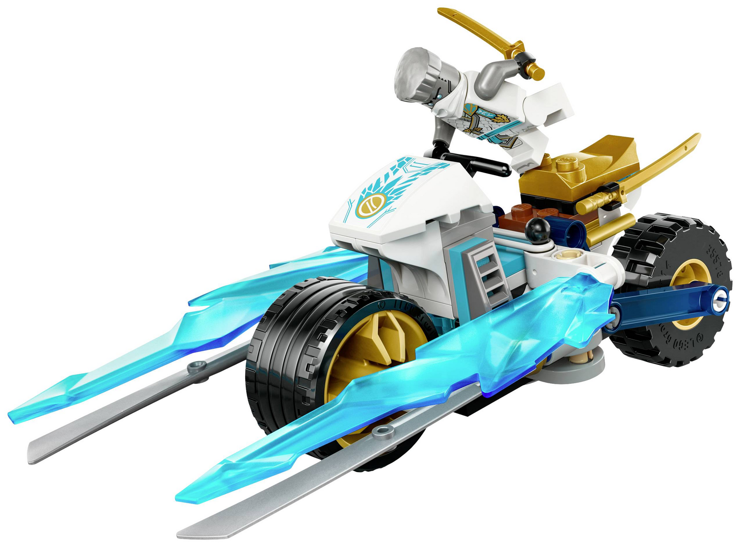 B-Ware Lego Motorrad Spielzeug Ninjago Zanes Eismotorrad Ninja 84 Teile Set 71816 - 5702017584591