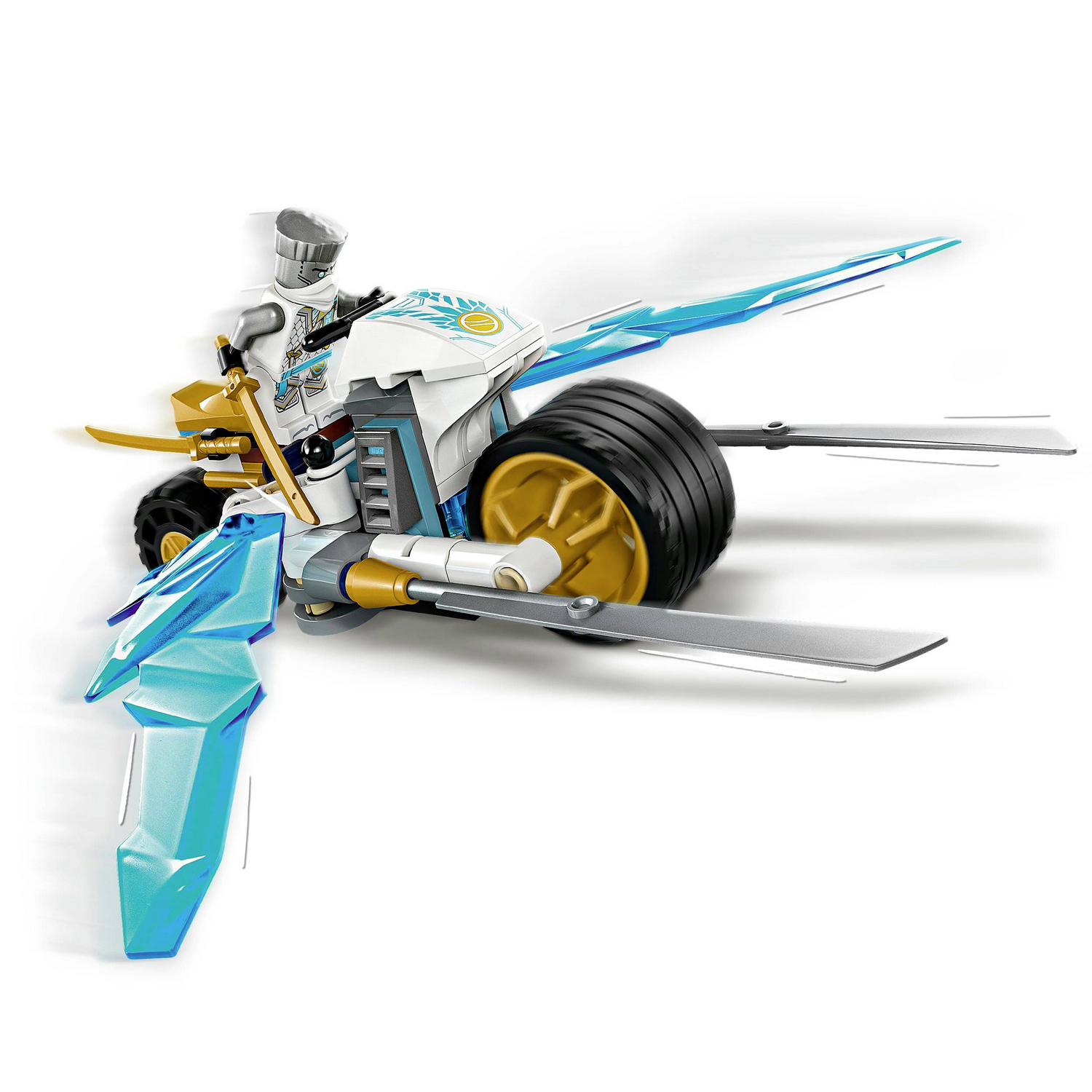 B-Ware Lego Motorrad Spielzeug Ninjago Zanes Eismotorrad Ninja 84 Teile Set 71816 - 5702017584591