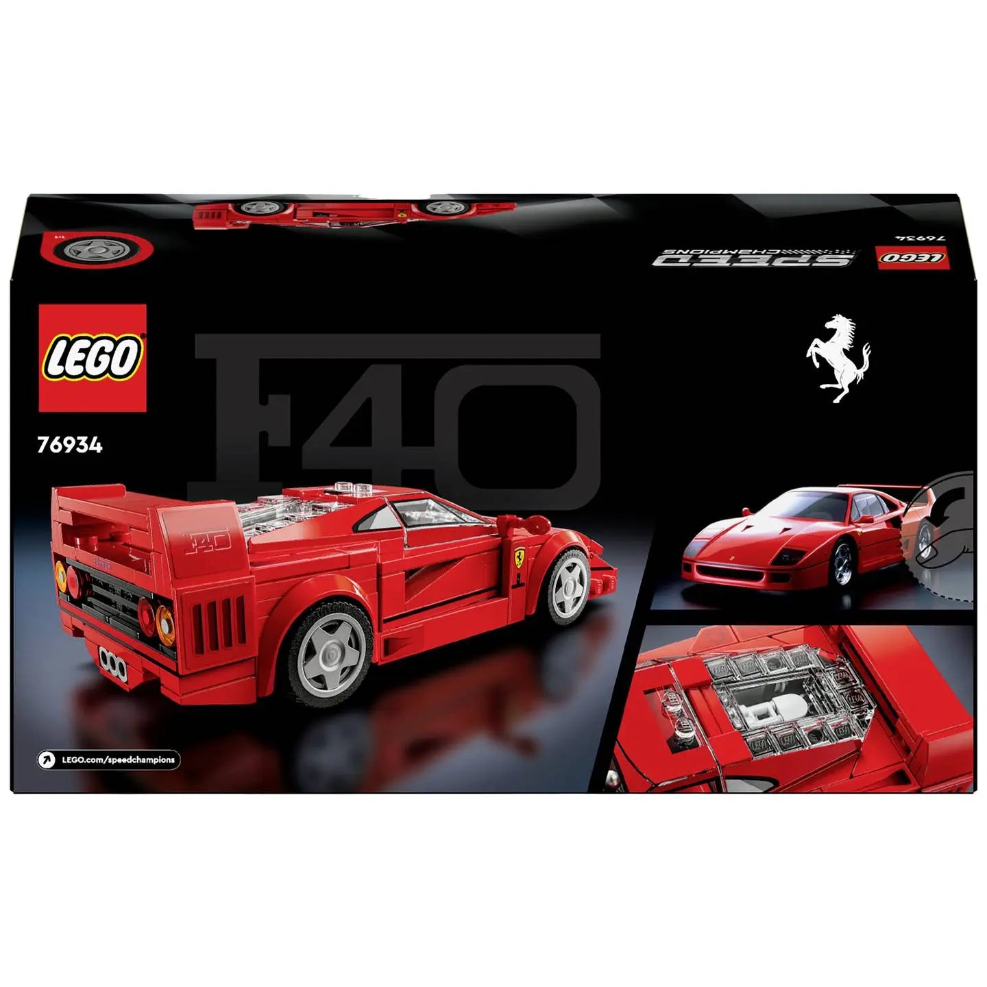 B-Ware Lego Speed Champions 76934 Ferrari F40 Spielset Bausatz Modellauto Rot - 5702017719702