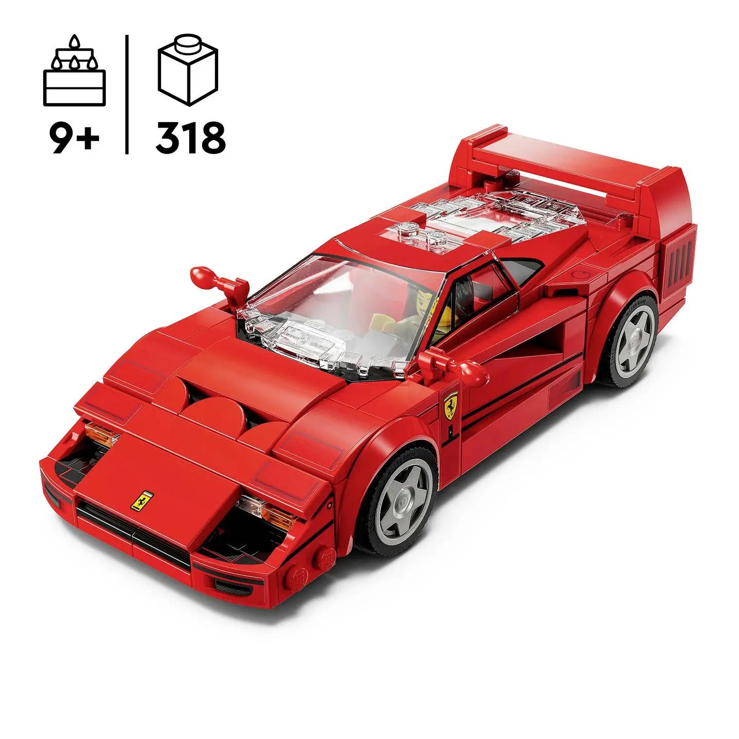 B-Ware Lego Speed Champions 76934 Ferrari F40 Spielset Bausatz Modellauto Rot - 5702017719702