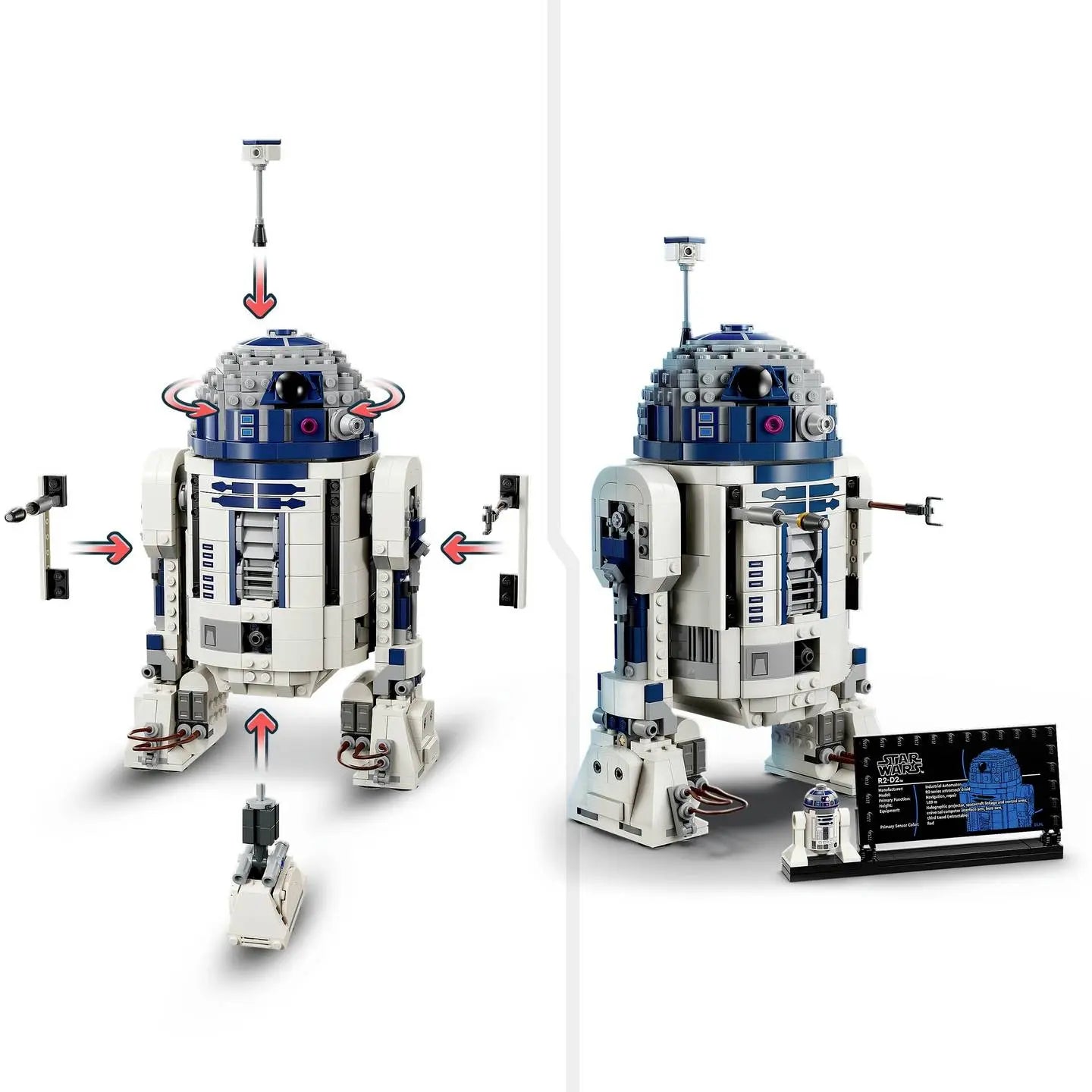 B-Ware Lego Set Bausatz Modell Star Wars Droide R2 D2 Figur Minifigur Darth Malak 75379