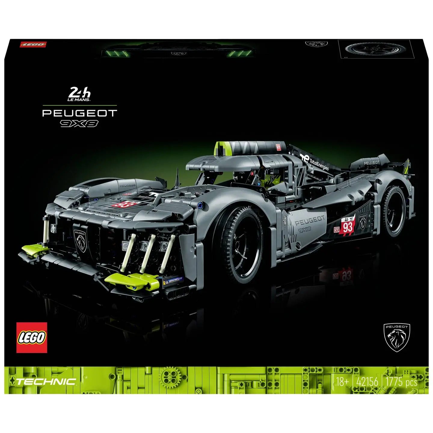 B-Ware Lego Technic 42156 Peugeot 9 X8 24 H Le M Bausatz Set Auto Modellbausatz Rennwagen - 5702017424767