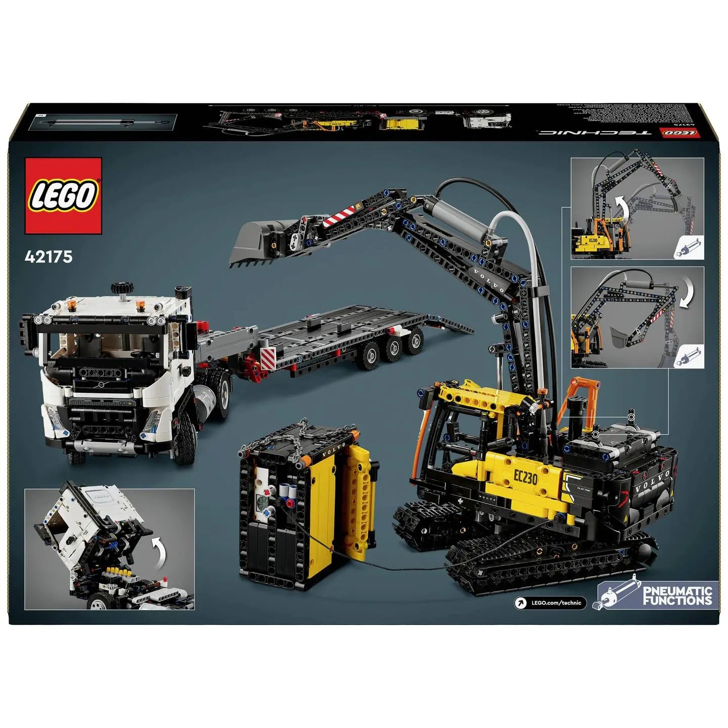 B-Ware Lego Bausatz Set Technic Bagger Lkw Volvo Fmx Raupenbagger Ec230 Electric - 5702017584096