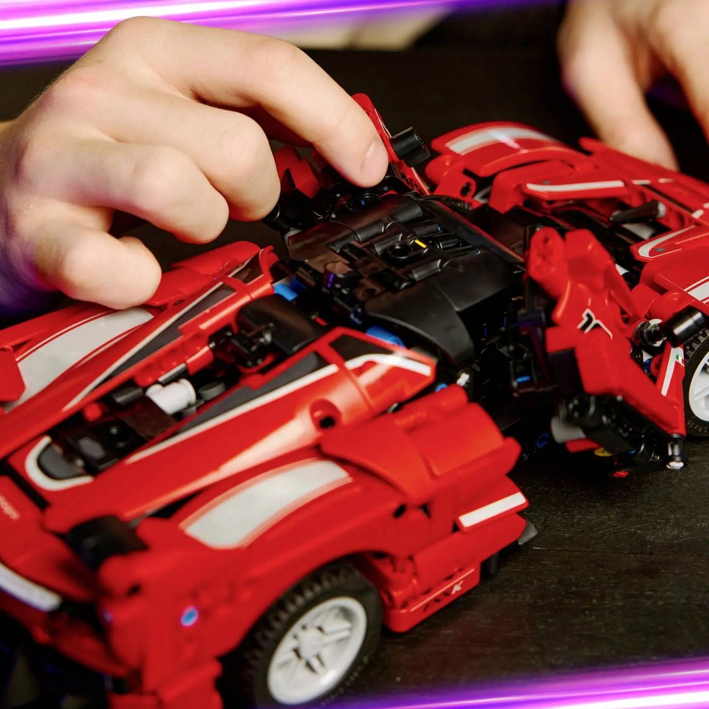 B-Ware Lego Technic Auto Fahrzeug Ferrari Fxx K Bauset Rot Modell Spielzeug Set - 5702017816357