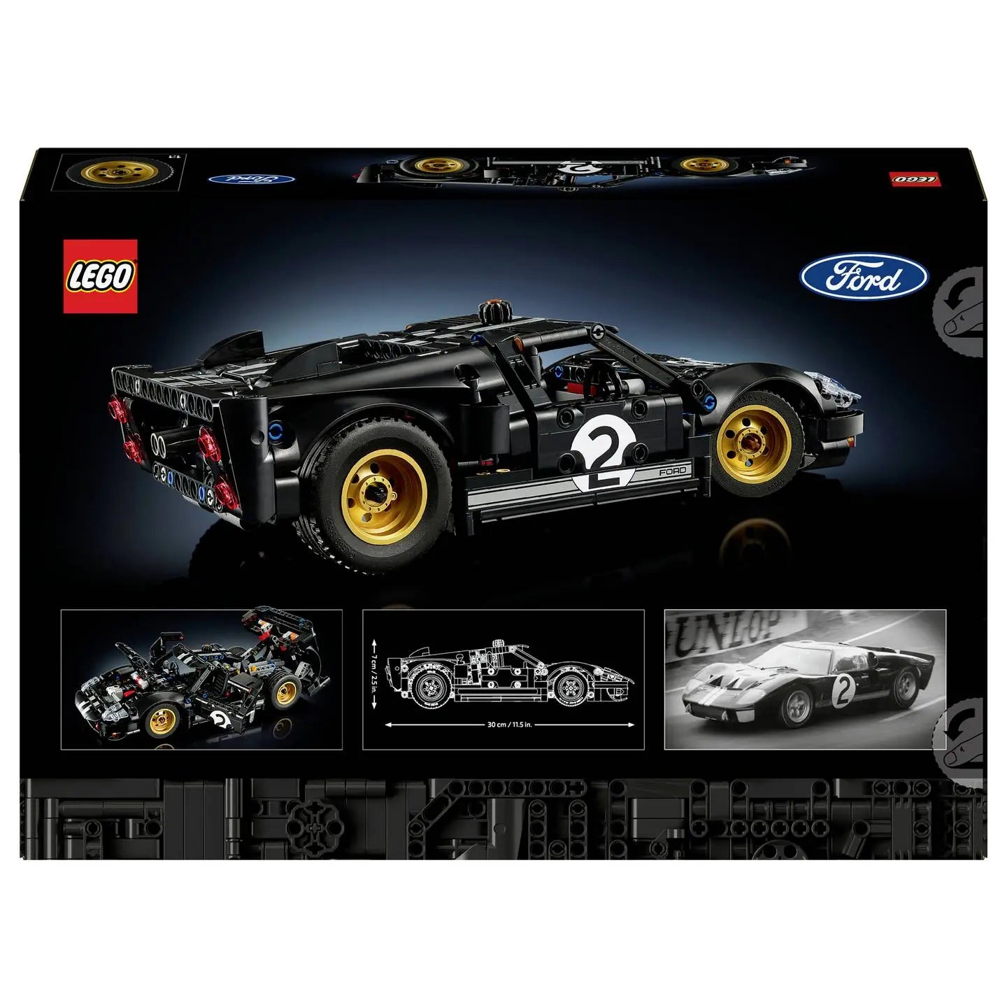 B-Ware Lego Technic Rennwagen Modellauto 1966 Ford Gt40 Mkii Bauset 42223 793 Tlg - 5702018067048