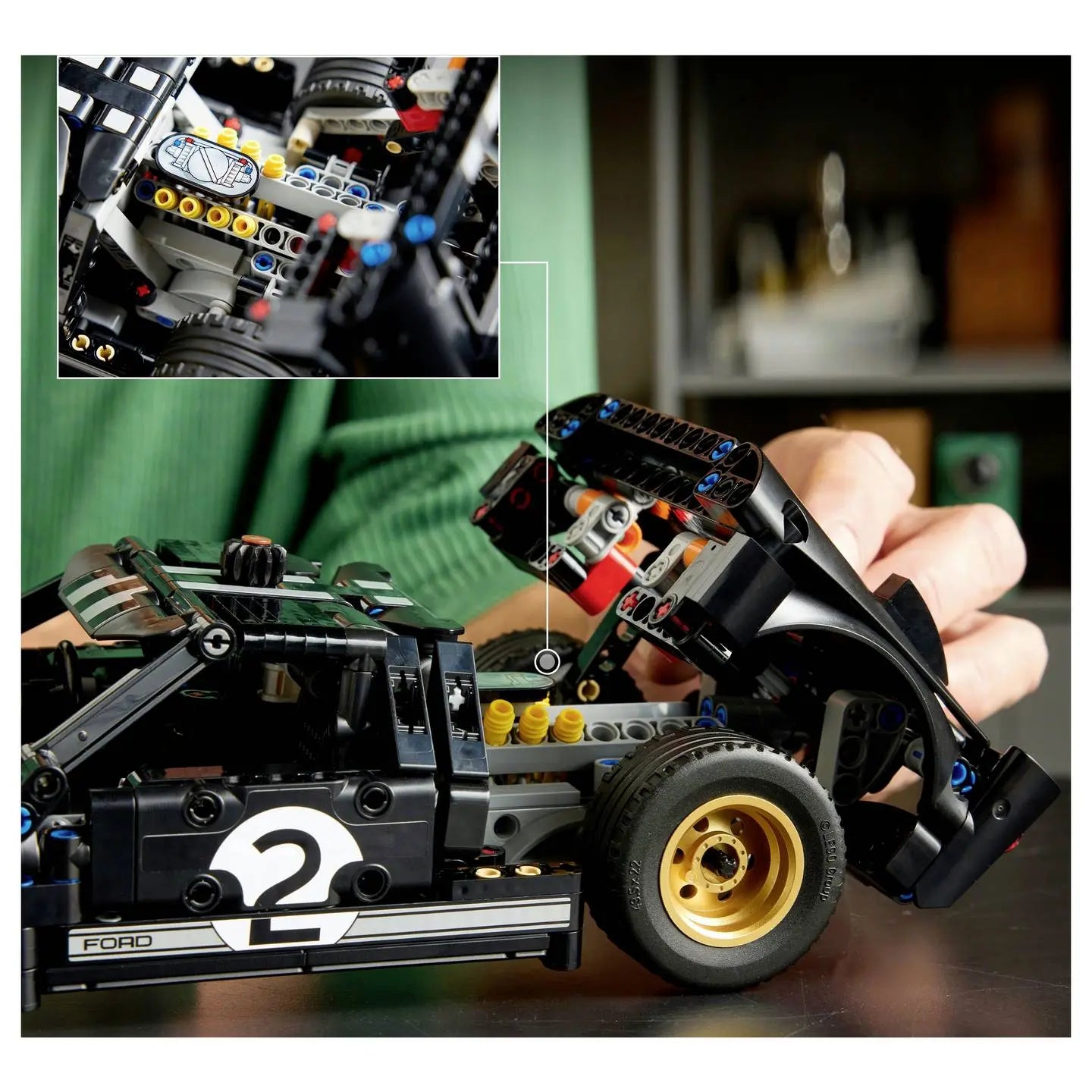 B-Ware Lego Technic Rennwagen Modellauto 1966 Ford Gt40 Mkii Bauset 42223 793 Tlg - 5702018067048