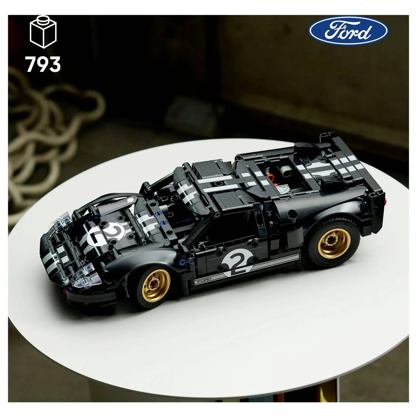 B-Ware Lego Technic Rennwagen Modellauto 1966 Ford Gt40 Mkii Bauset 42223 793 Tlg - 5702018067048