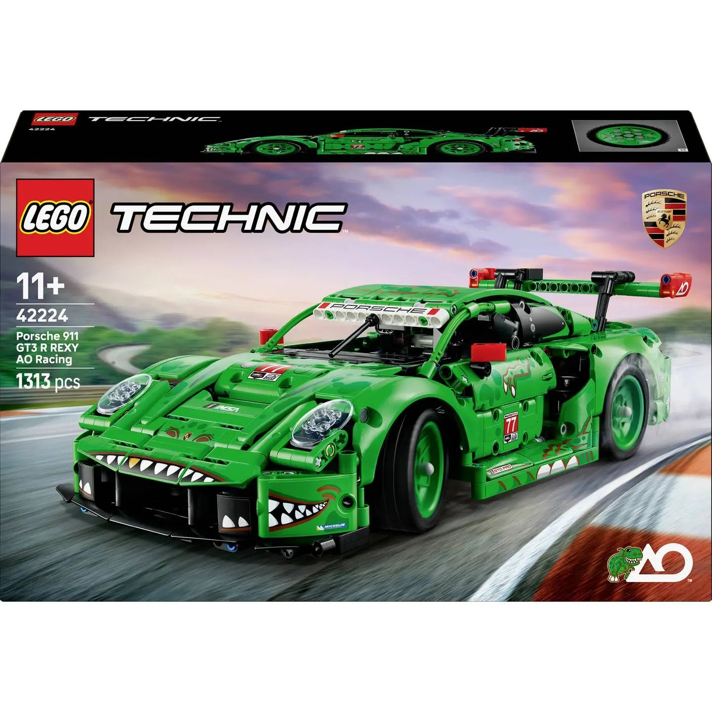 B-Ware Lego Technic Bausatz Auto Rennwagen Porsche 911 Gt3 R Rexy Ao Racing 42224 Set - 5702018067062