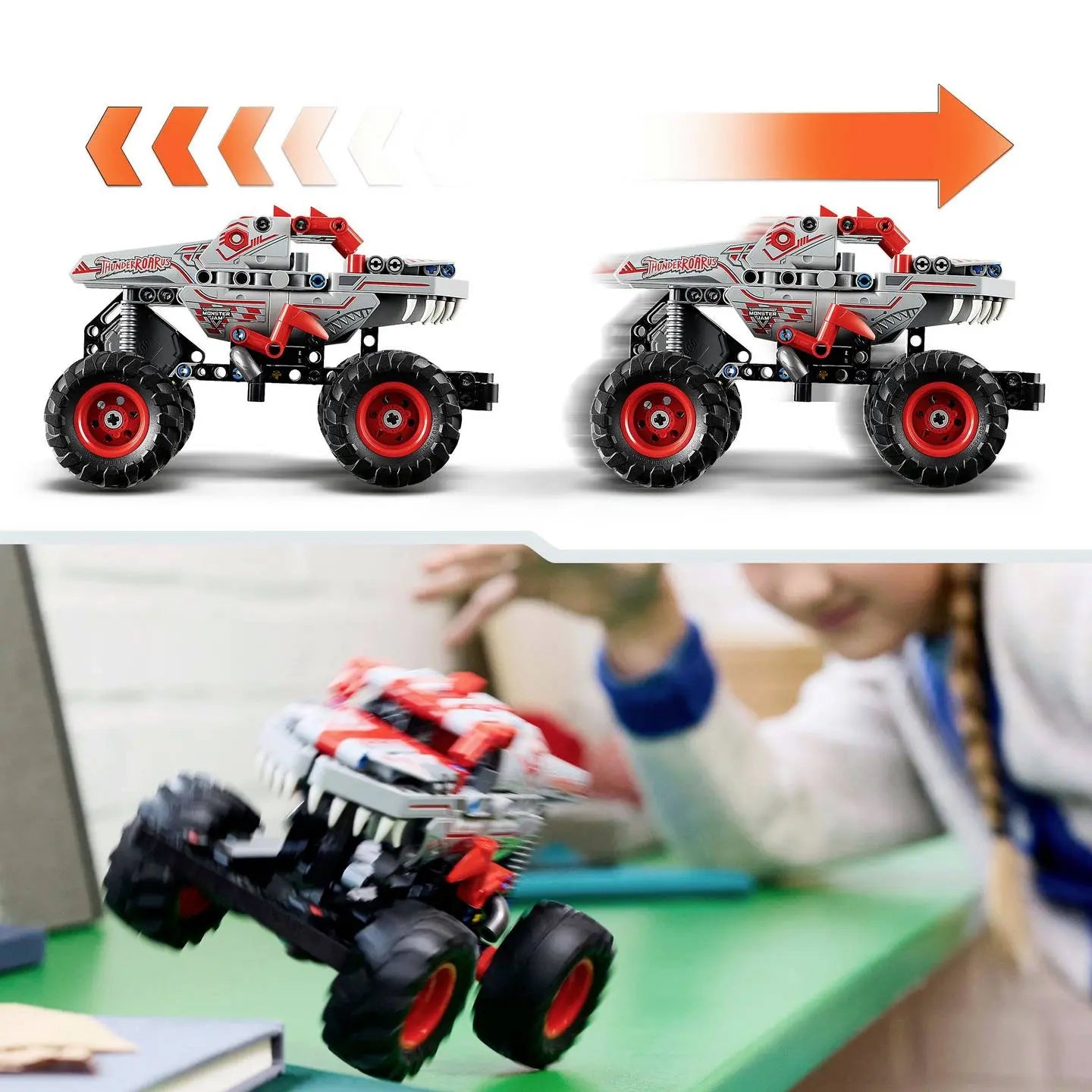 B-Ware Lego Technic Monstertruck Auto Monster Jam 42200 Thunder Roa Rus - 5702017816234