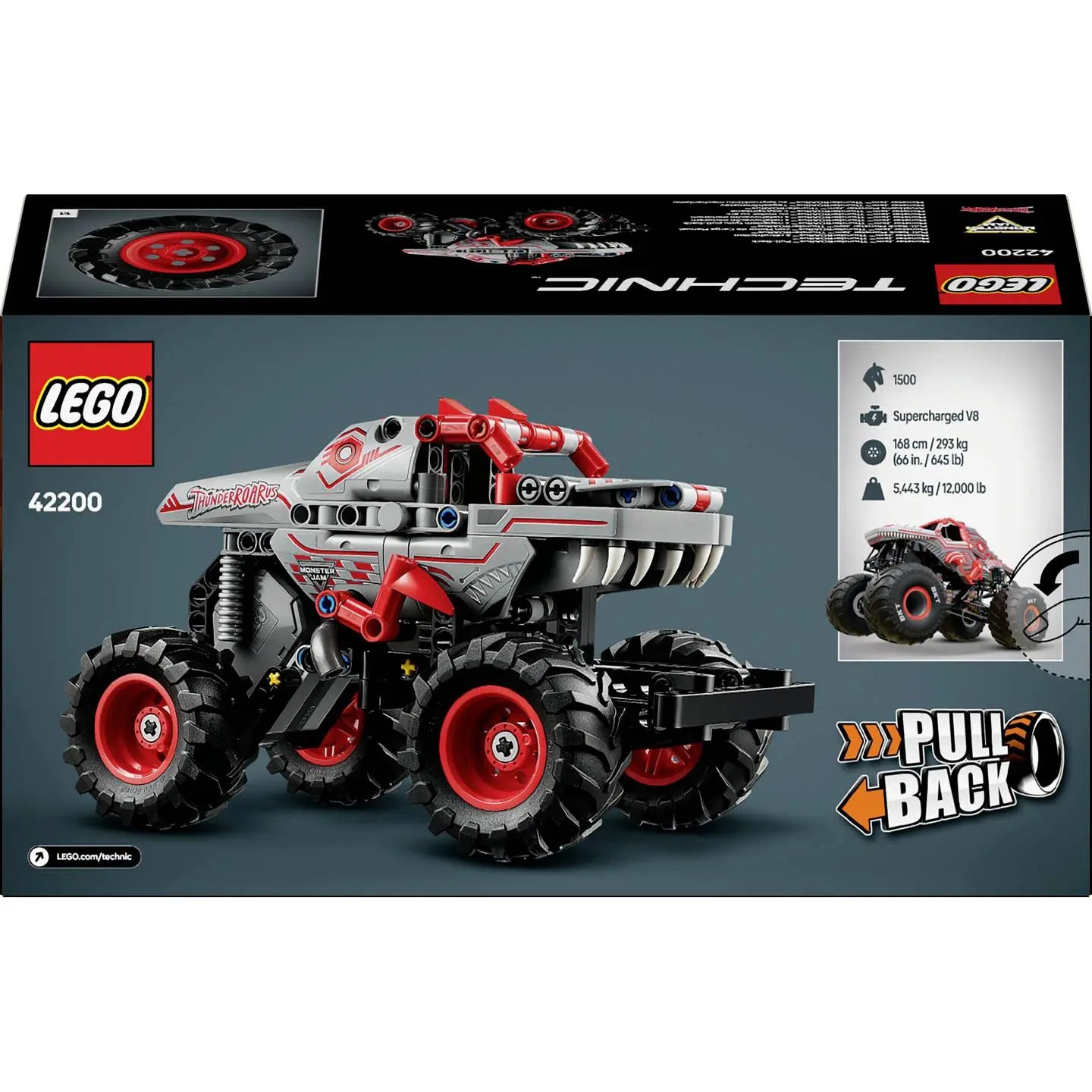 B-Ware Lego Technic Monstertruck Auto Monster Jam 42200 Thunder Roa Rus - 5702017816234
