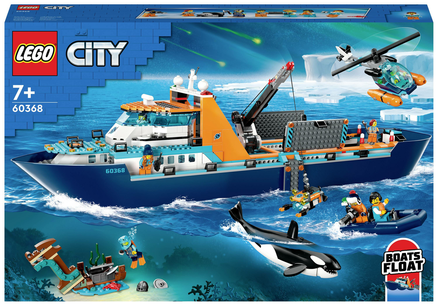 B-Ware Lego City Arktis Forschungsschiff Bausteine Spielsteine Spielzeug Lego Set Set   - 5702017416281