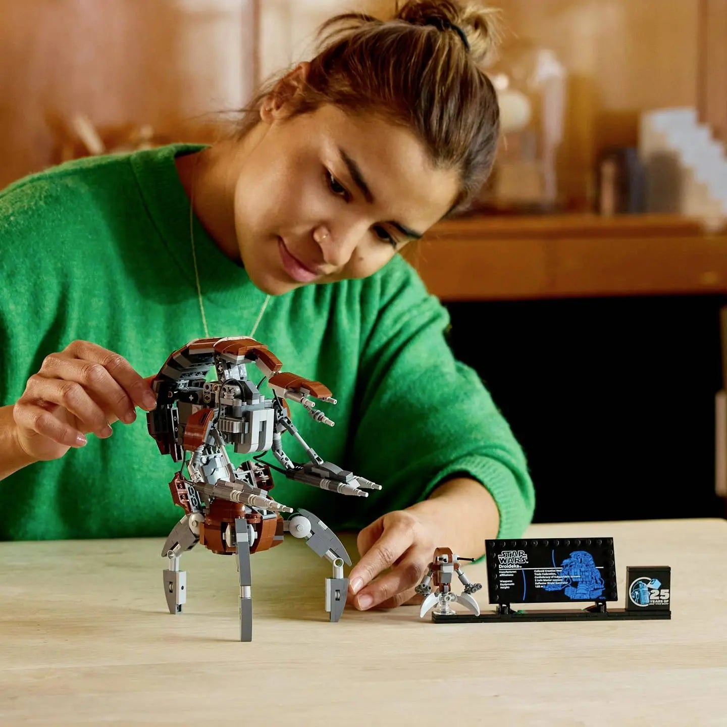 B-Ware Legož Star Wars Bauset Modell Droideka Jubiläum Ständer Infoplakette 25 Jahre - 5702017584393