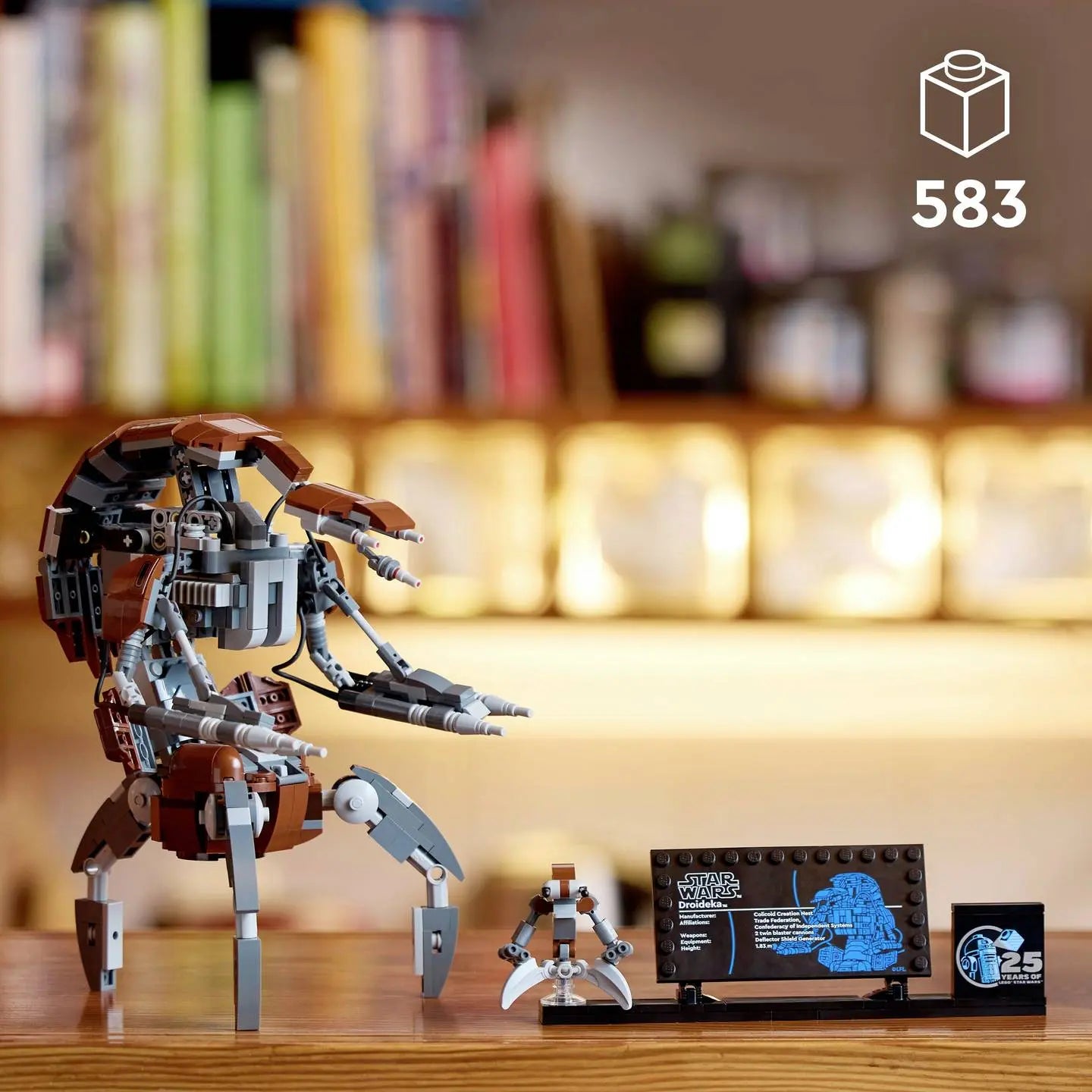 B-Ware Legož Star Wars Bauset Modell Droideka Jubiläum Ständer Infoplakette 25 Jahre - 5702017584393