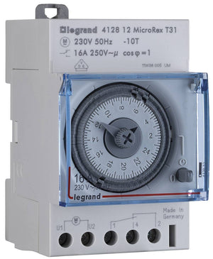 B-Ware Legrand Zeitschaltuhr Schaltuhr Hutschienen Uhr Anzeige Analog 412812 16 A 250 V