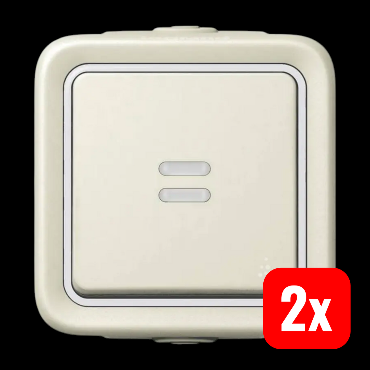 Legrand Installationsschalter 069613 Schalter Plexo Weiß 3 Auslässe 2 STÜCK - 3245060696139