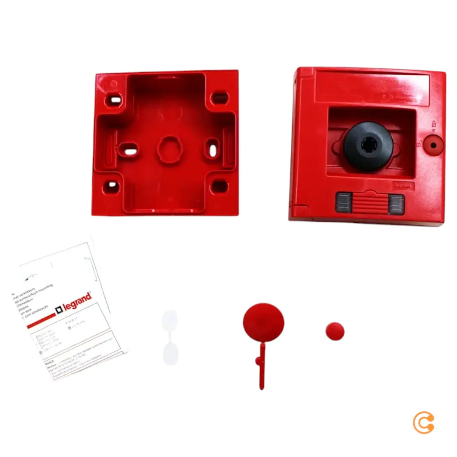 C-Ware Legrand Lg.038024 Drucktaster Not Aus Schalter Im Gehäuse Taster Siehe Text/Foto - 3245060380243