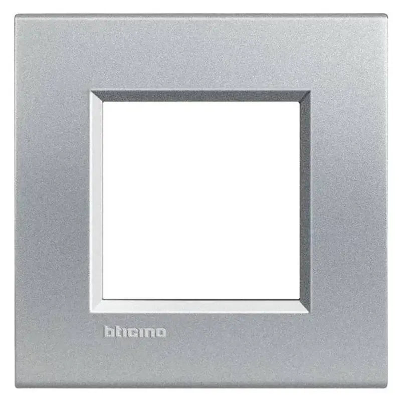 B-Ware Legrand Rahmen Abdeckung Livingg&Light Alu Kunststoff Serie B Ticino 54 Stück - 8005543422847