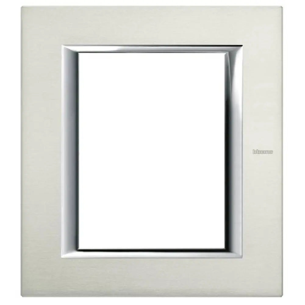 B-Ware Legrand Rahmen Abdeckung Axolute Aluminium Metall Serie 1 St Rahmen Synonym - 8012199761336